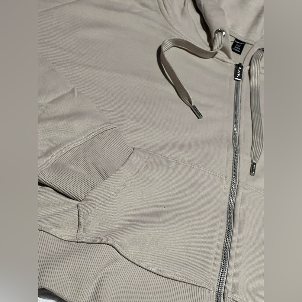 🆕 DKNY Women's Terry Zip Front Jacket in the color Pebble Size:XXL - Picture 11 of 14